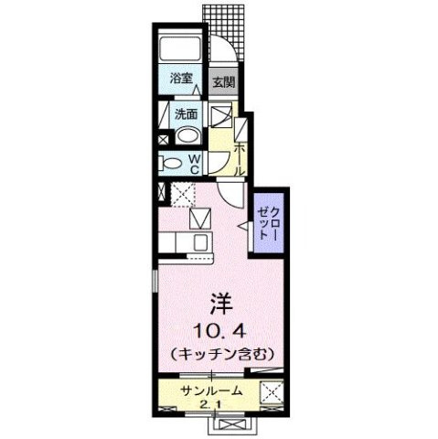 ラ・セーヌ　みよいⅠの間取り