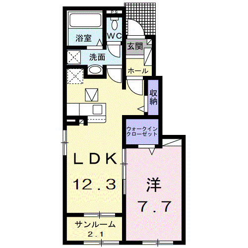 シャインビューⅤの間取り