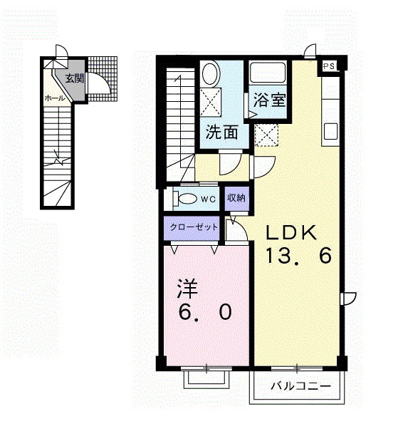 ソレアード７１Ｂの間取り