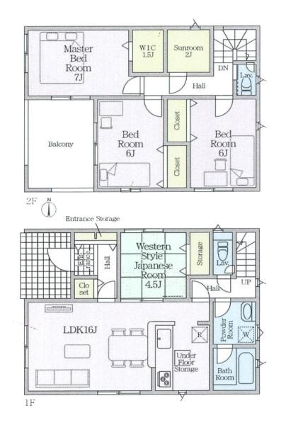クレイドルガーデン大久保町 ／新築一戸建の間取り