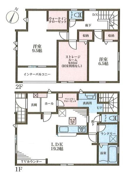 リーブルガーデン東辻 １号棟 ／新築一戸建の間取り