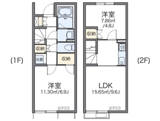 【間取り】 | レオネクスト八代福正Ⅰ