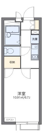 【間取り】 | レオパレスリバーパークⅡ