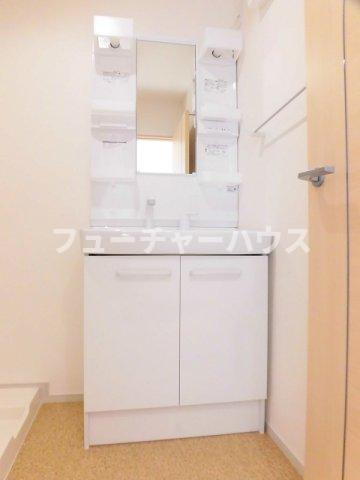 ジャルダン水戸の洗面所|コンパクトで使いやすい洗面所