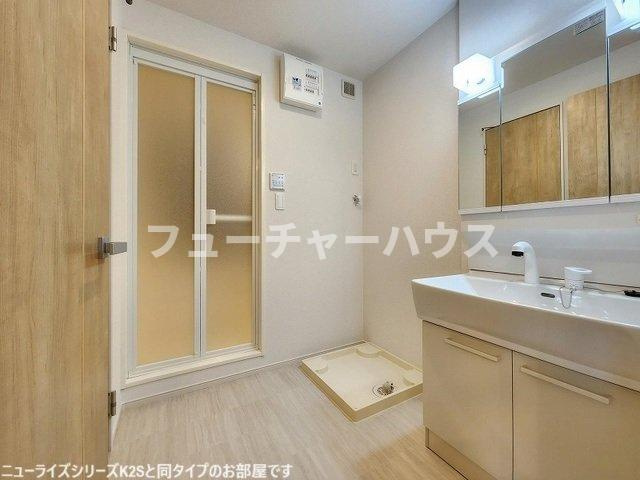 エスポワールＭⅥの洗面所|コンパクトで使いやすい洗面所