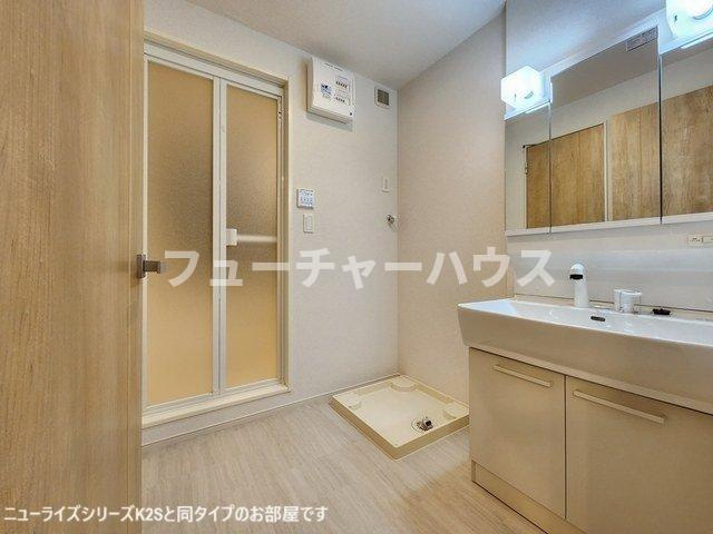 エスポワールＭⅥの洗面所|明るい洗面所です