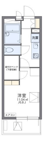 レオパレス八剱の間取り|代表的な間取のため実際の間取とは異なる場合があります