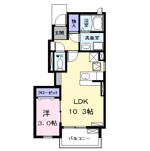 馬車道館の間取り