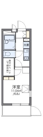 レオパレスキュア横浜の間取り