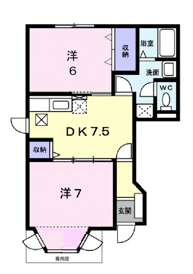 【間取り】 | ロイヤルサニーハイツ