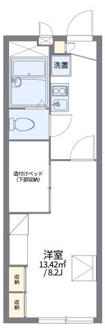 レオパレス大将ヶ根の間取り
