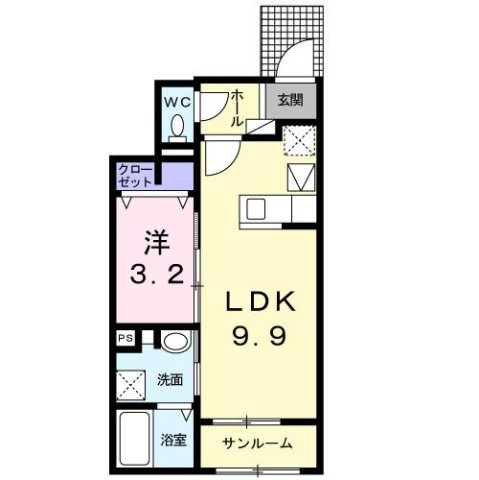 メゾン　アンディスの間取り