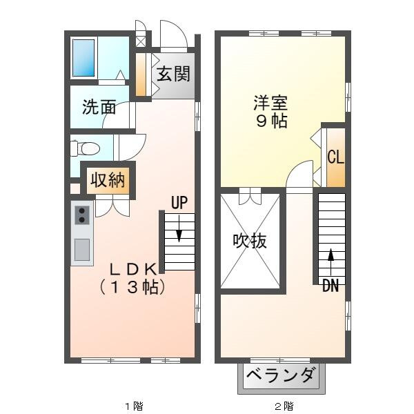 ユニバース夷山の間取り