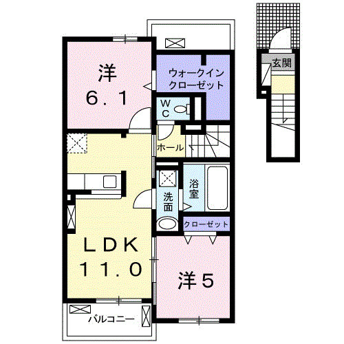 ブルー　エトワール　Ｏの間取り
