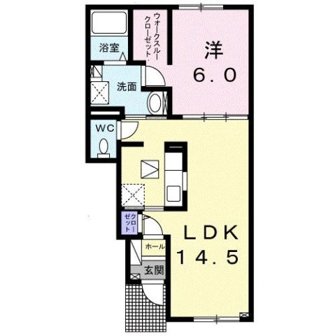 プレッスィーズ　ルブニールの間取り