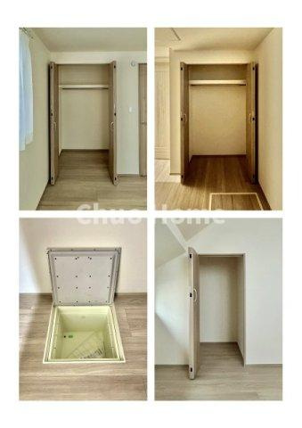葛飾区小菅3丁目新築分譲住宅の収納|居室にはクローゼットを完備し、自由度の高い家具の配置が叶うシンプルな空間です。お子様の成長と必要になる子供部屋を与えるにはぴったりの間取りですね。