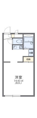 レオパレスＣｙｔｈｅｒｌｉｓの間取り