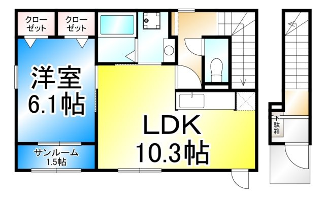 シャルマン櫻街　十番館の間取り
