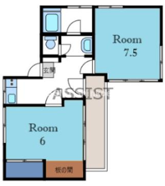 新東ハイツの間取り