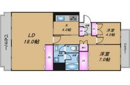 ルノアス富雄の間取り