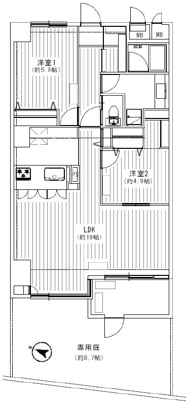 パシフィックパレス小岩の間取り|新規リノベーション施工が完了いたしましたのでいつでも内覧が可能です