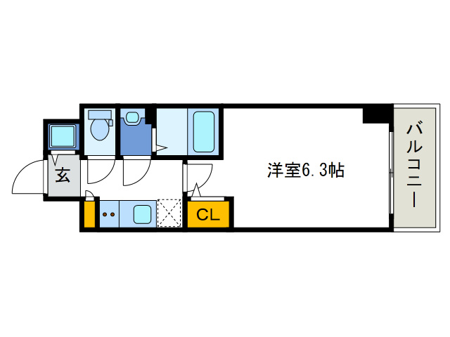 エスリード難波セントラルの間取り