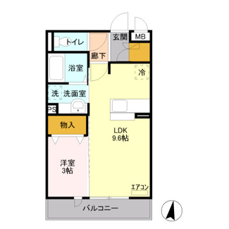 【間取り】 | クレストコート　Ａ