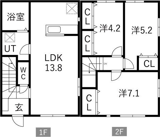 レジデンシア　A棟の間取り