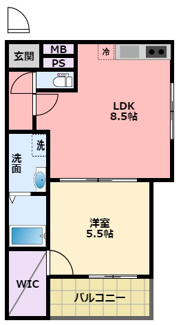 【間取り】 | フジパレス西宮戎Ⅴ番館
