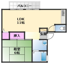 【間取り】 | サンライフ西大路B棟