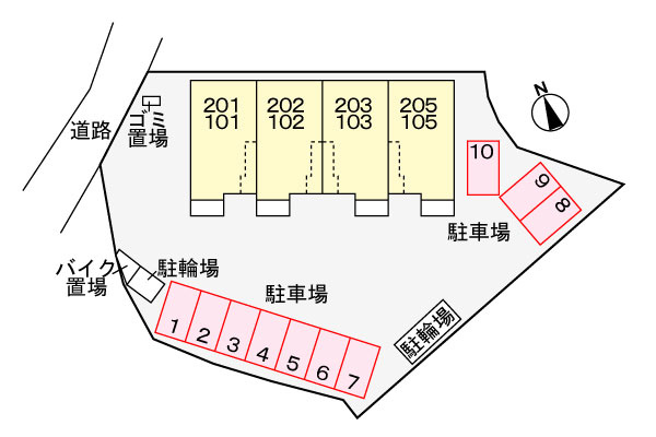 シャンブル08の区画図
