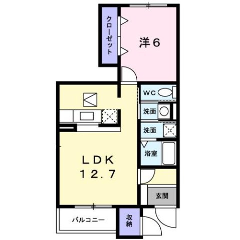 【間取り】 | サンフローラＭーＡ