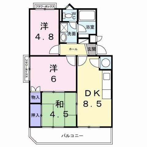 【間取り】 | カサグランデ藤江