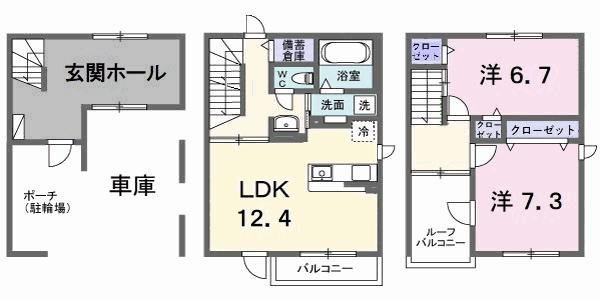 【間取り】 | プレシャス・スペースⅡ