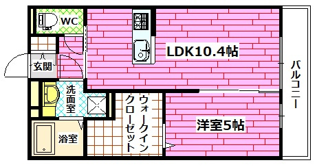 サニーハイム宮の町の間取り