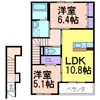 【間取り】 | フランボワーズ | 間取りです