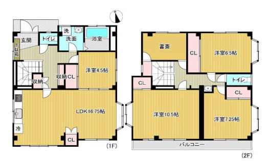 青梅市師岡町２丁目の中古一戸建の間取り