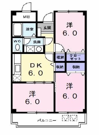 ボーヒルズ　Ｋの間取り