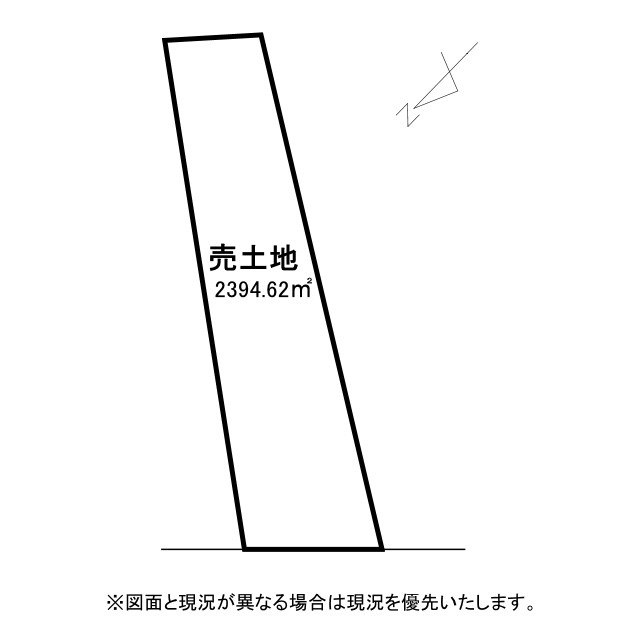 草津市矢橋町　売土地の土地図