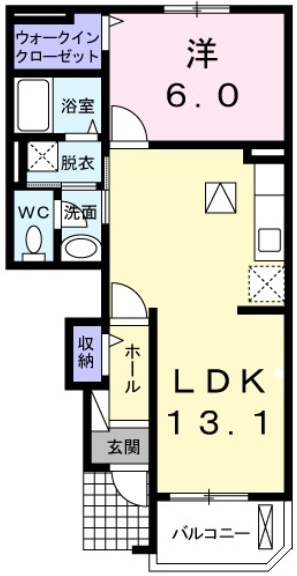 ソレイユ3番館の間取り