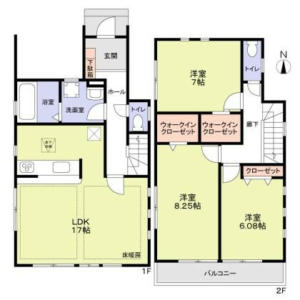 【間取り】 | 大田区久が原５丁目貸家