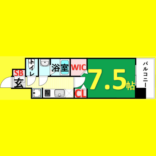 パルティール笠寺　名古屋市賃貸　仲介手数料無料の間取り