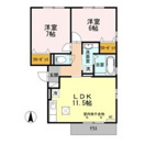 足立区関原１丁目のアパートの間取り