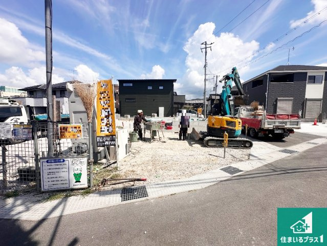 姫路市別所町小林　第7期　新築一戸建ての外観|周辺は落ち着いた街並みの住宅地！子育てがしやすい住環境です！まだ未完成ですが、現地でしかわからない事もございます。是非一度ご覧ください。