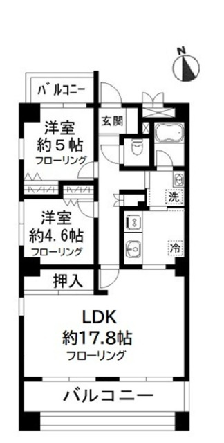 Ｎ－ｆｌａｔｓ　横浜中田の間取り