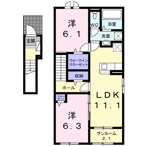 イルクオーレⅠの間取り