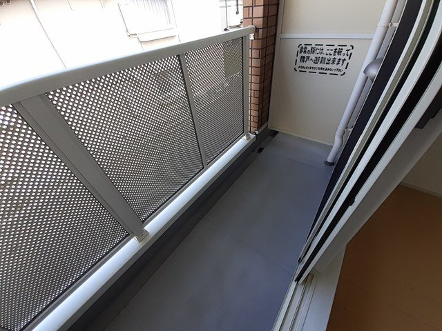 グランソレイユ楠葉Ⅱのバルコニー|外からの目が気にならないバルコニーで洗濯物が干せます