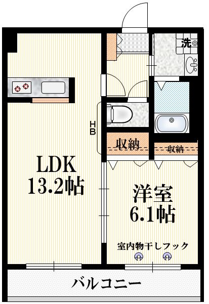 ヴィラ南浦の間取り