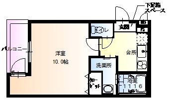 フジパレス園田Ⅲ番館の間取り