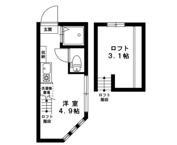 ジュネス中野坂上の間取り